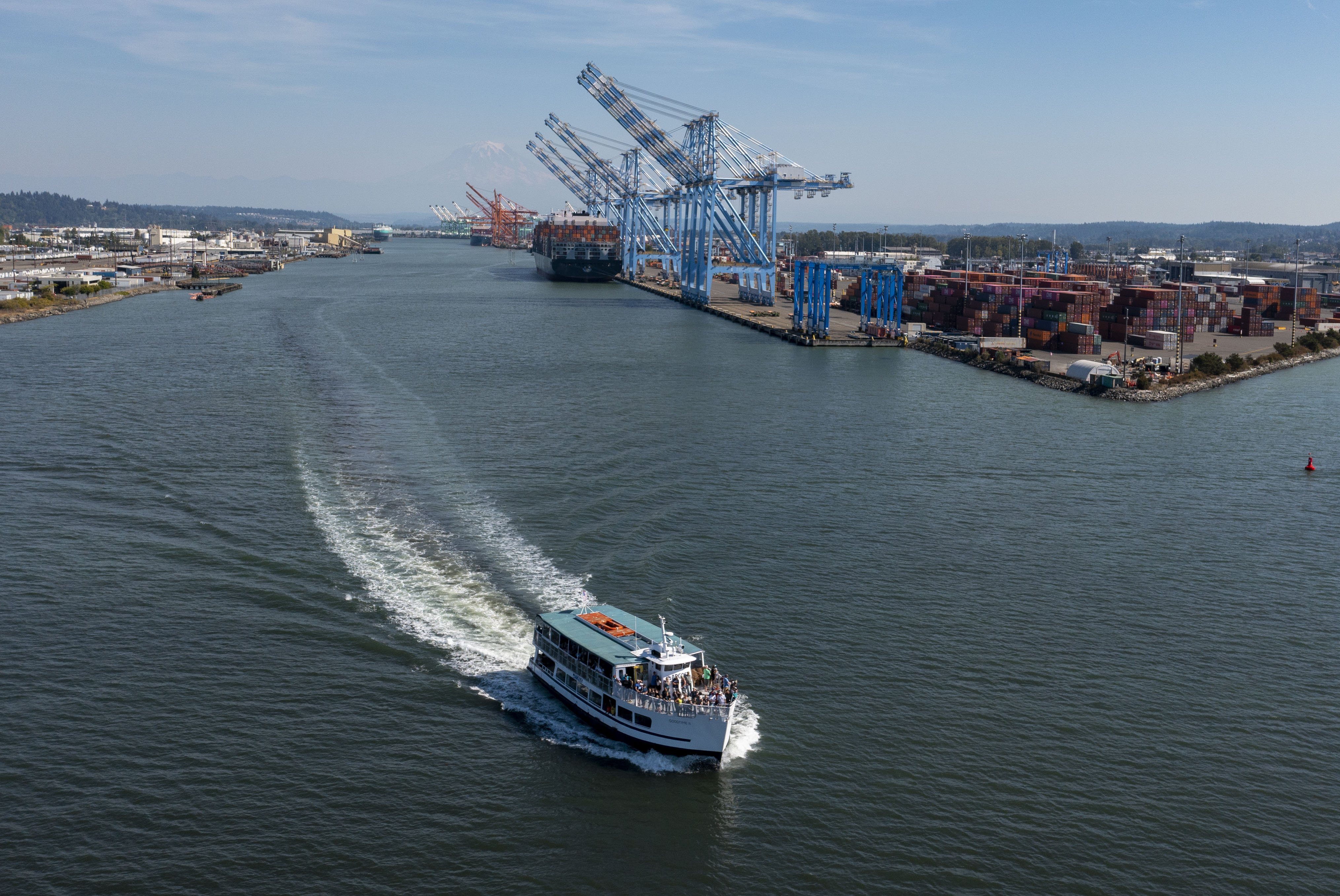 The Good Time II leaving the Blair Waterway.